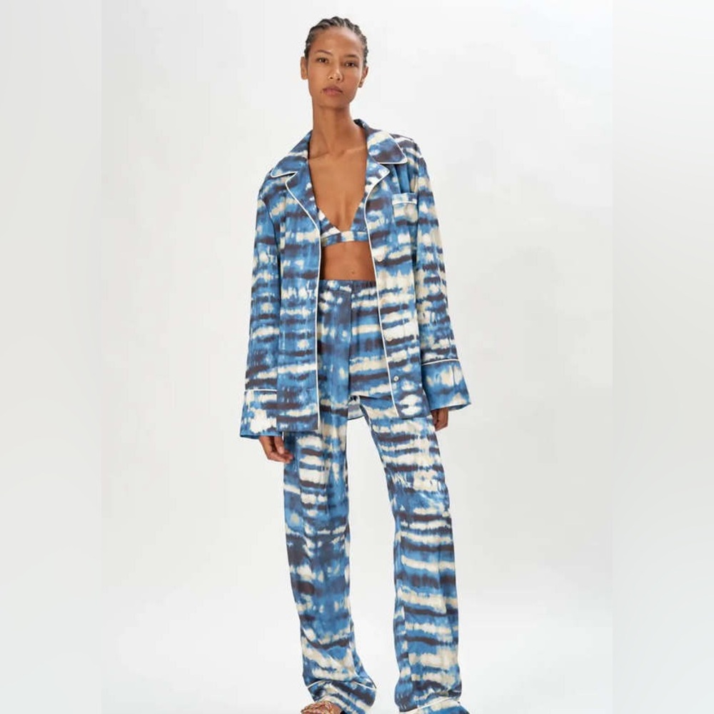 Ronny Kobo Valentina Top - Tie Dye Blue - NWT